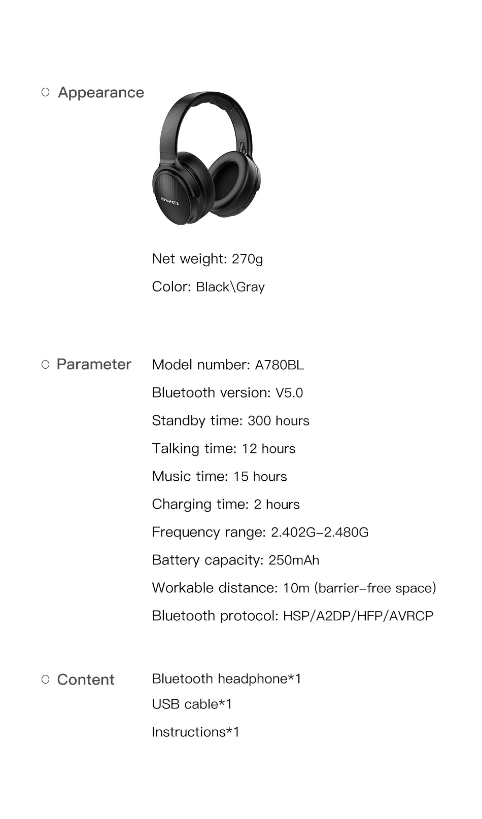 ANC Noise Canceling Wireless Bluetooth Headphones