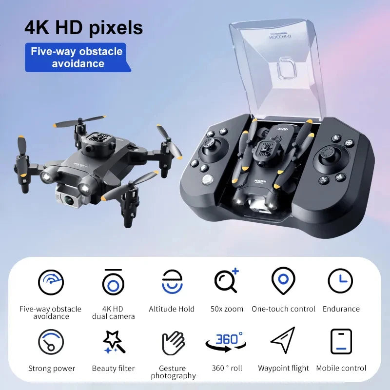 XIAOMI 4DRC V30 Mini Drone with HD 1080P/4K Camera | Five-Sided Obstacle Avoidance | Foldable FPV RC Drone for Professionals & Beginners