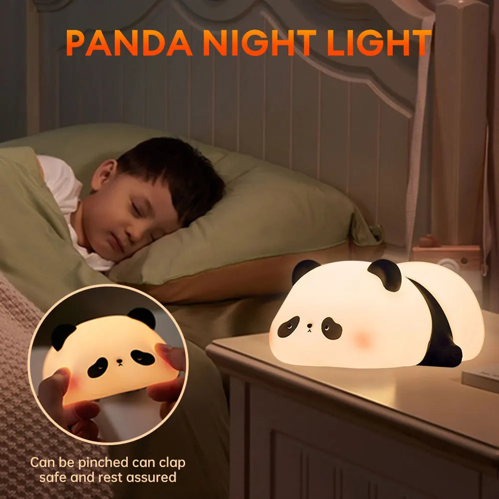 LED Night Lights Cute Panda Lamp