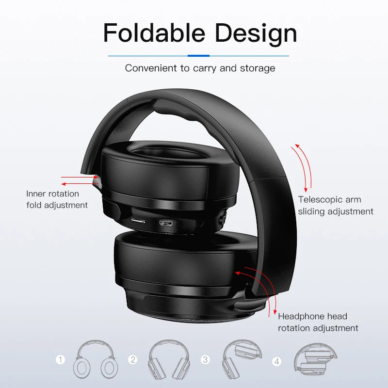 ANC Noise Canceling Wireless Bluetooth Headphones