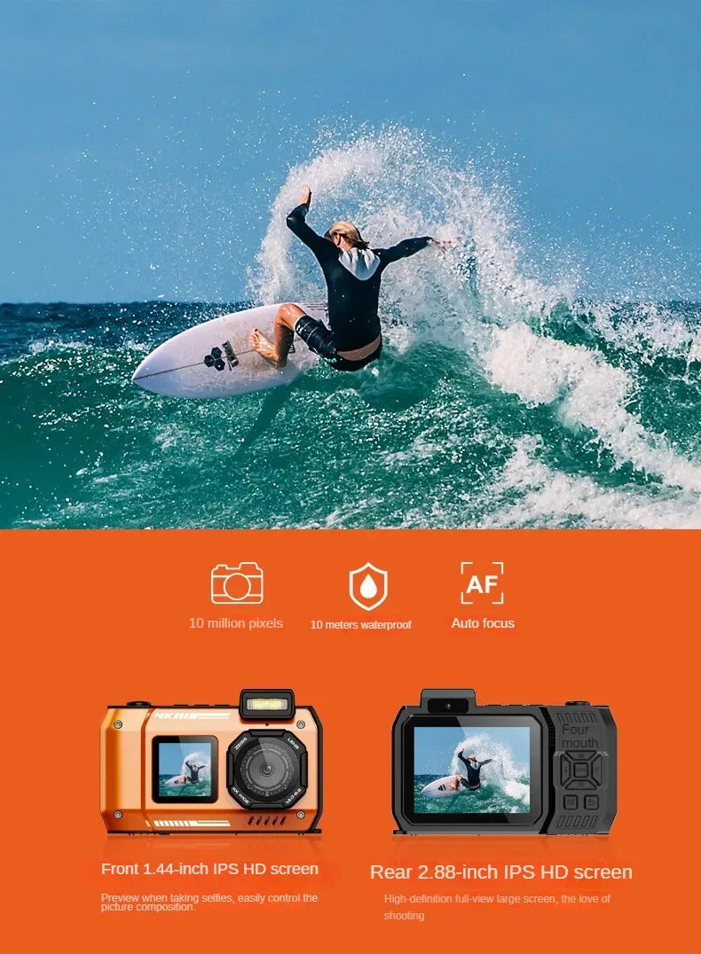 1 Waterproof camera D50 dual screen