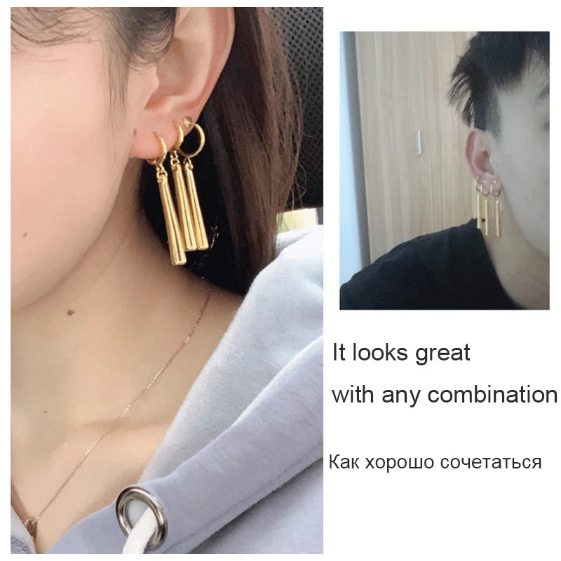 One Piece Roronoa Zoro Earrings – Gold Studs & Clips | Anime Cosplay Jewelry