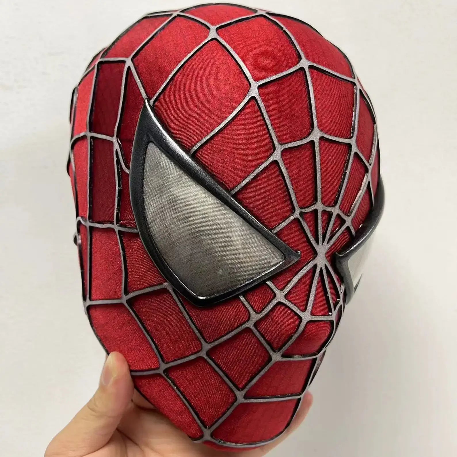 Marvel Spider-Man Raimi Mask with 3D Printed Faceshell & Detachable Magnetic Lenses | 1:1 Movie-Accurate Cosplay Prop for Halloween, Parties, and Collectors