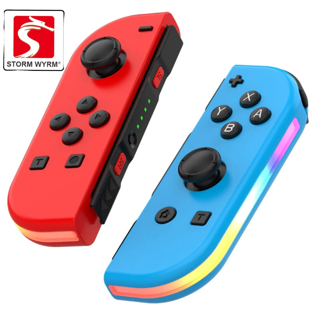 STORM WYRM Bluetooth Joystick for Switch NS Game Left and Right Wireless RGB With Light Small Handle JOY-02