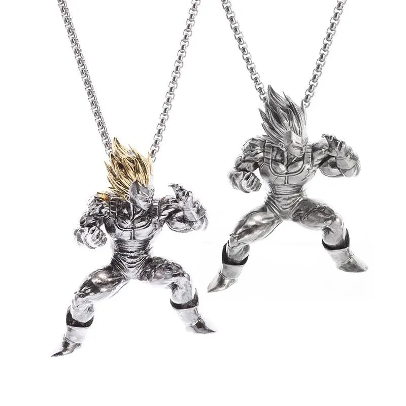 Dragon Ball Z Super Saiyan Son Goku Alloy Electroplate Necklace Personality Pendant Hip Hop Sweater Chain Comic