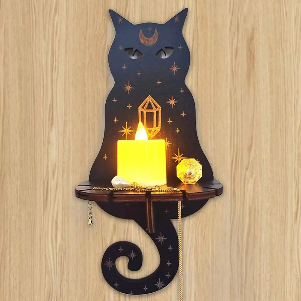 Creative Wooden Carving Candle Holder