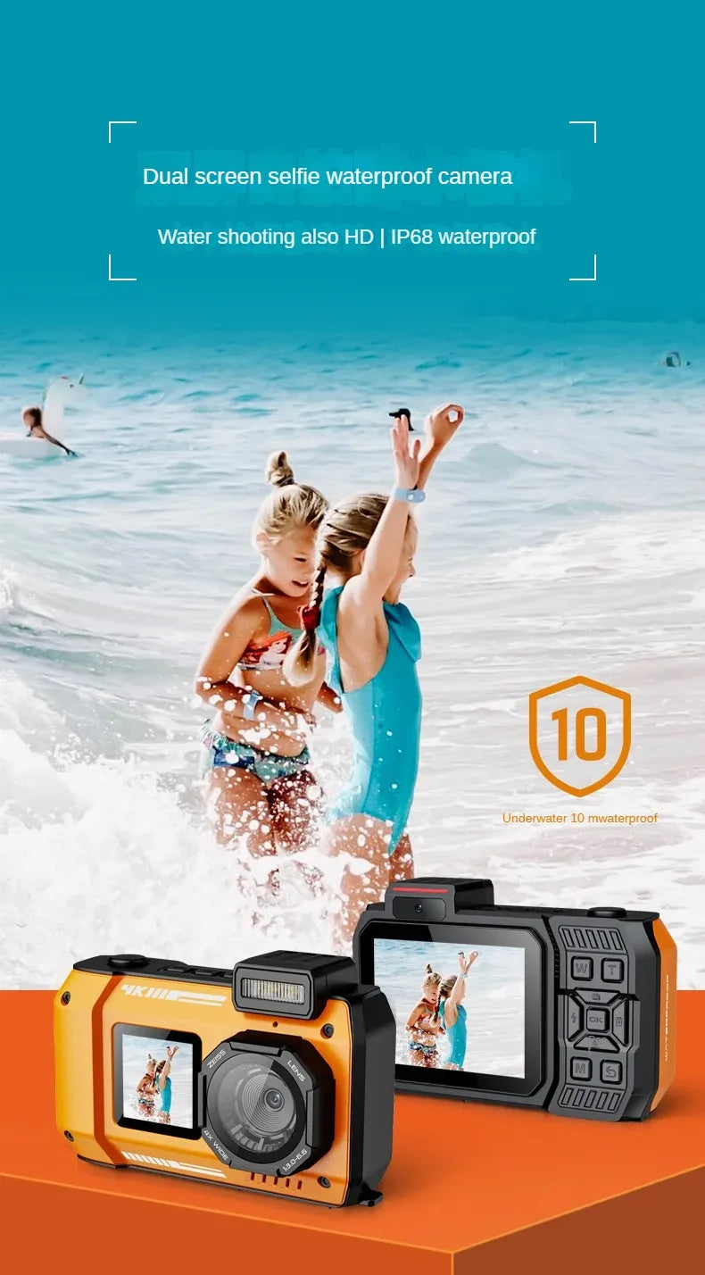 1 Waterproof camera D50 dual screen