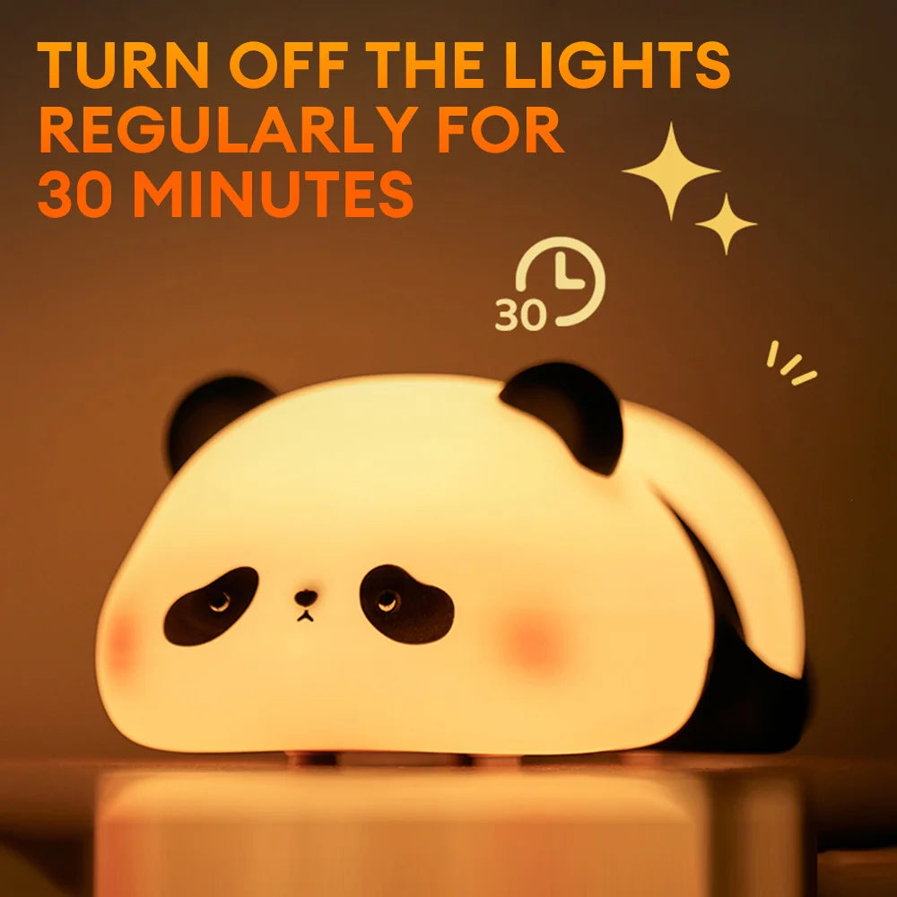 LED Night Lights Cute Panda Lamp