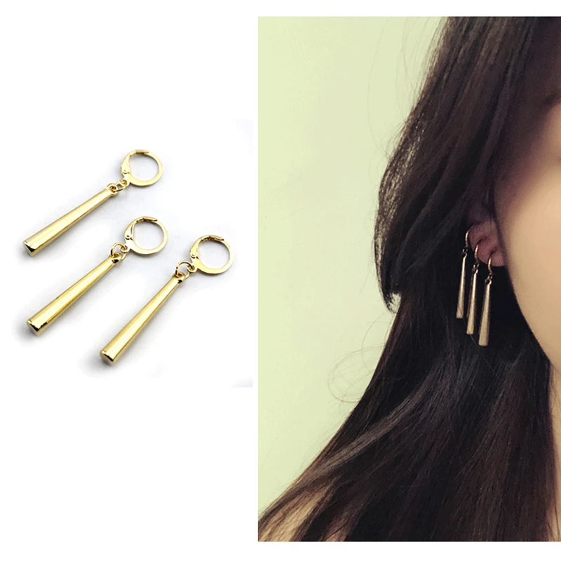 One Piece Roronoa Zoro Earrings – Gold Studs & Clips | Anime Cosplay Jewelry