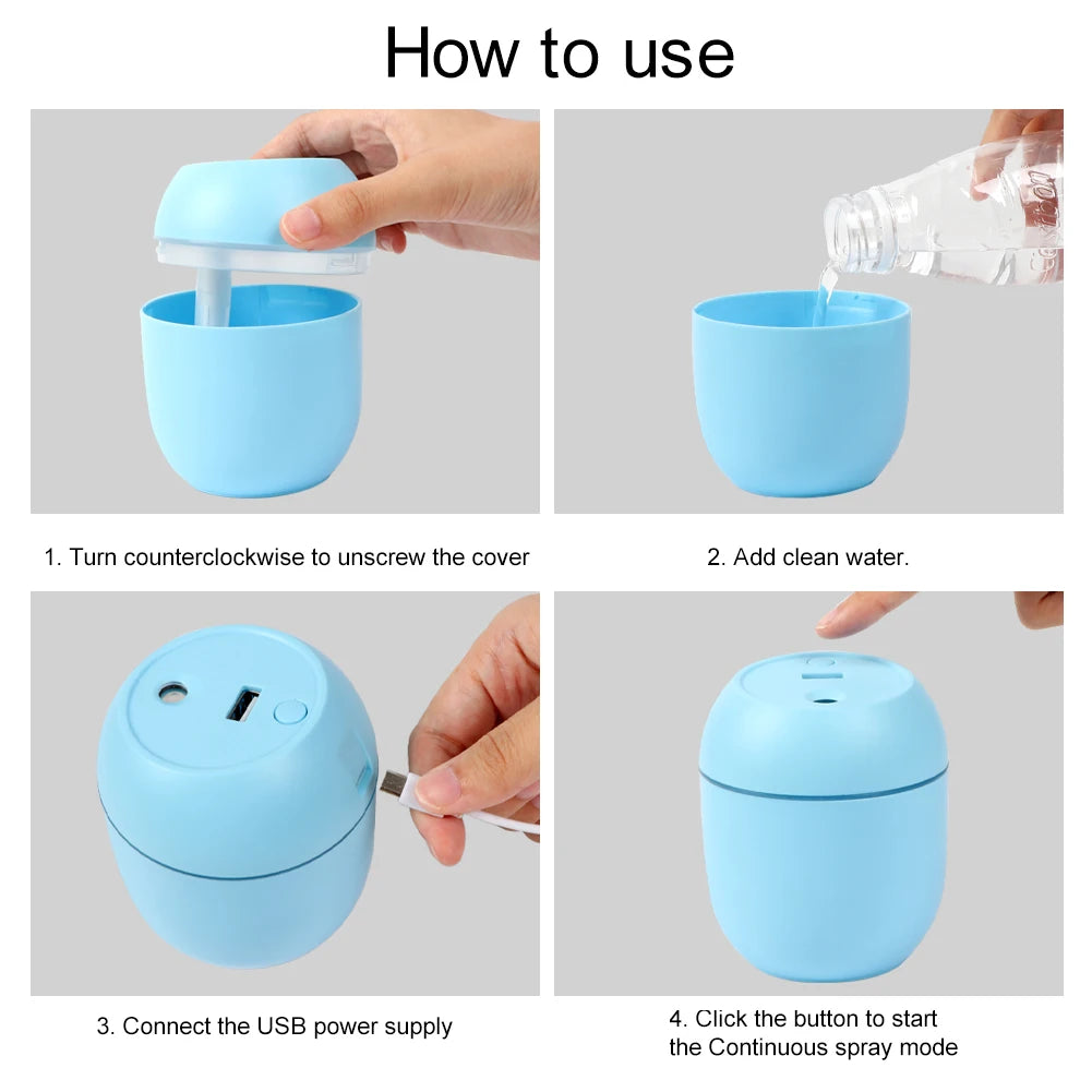 Desktop Humidifier With Colorful Ambient