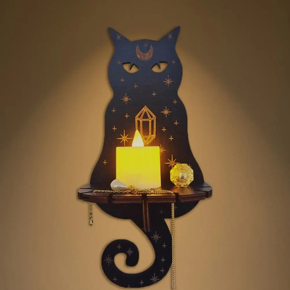 Creative Wooden Carving Candle Holder