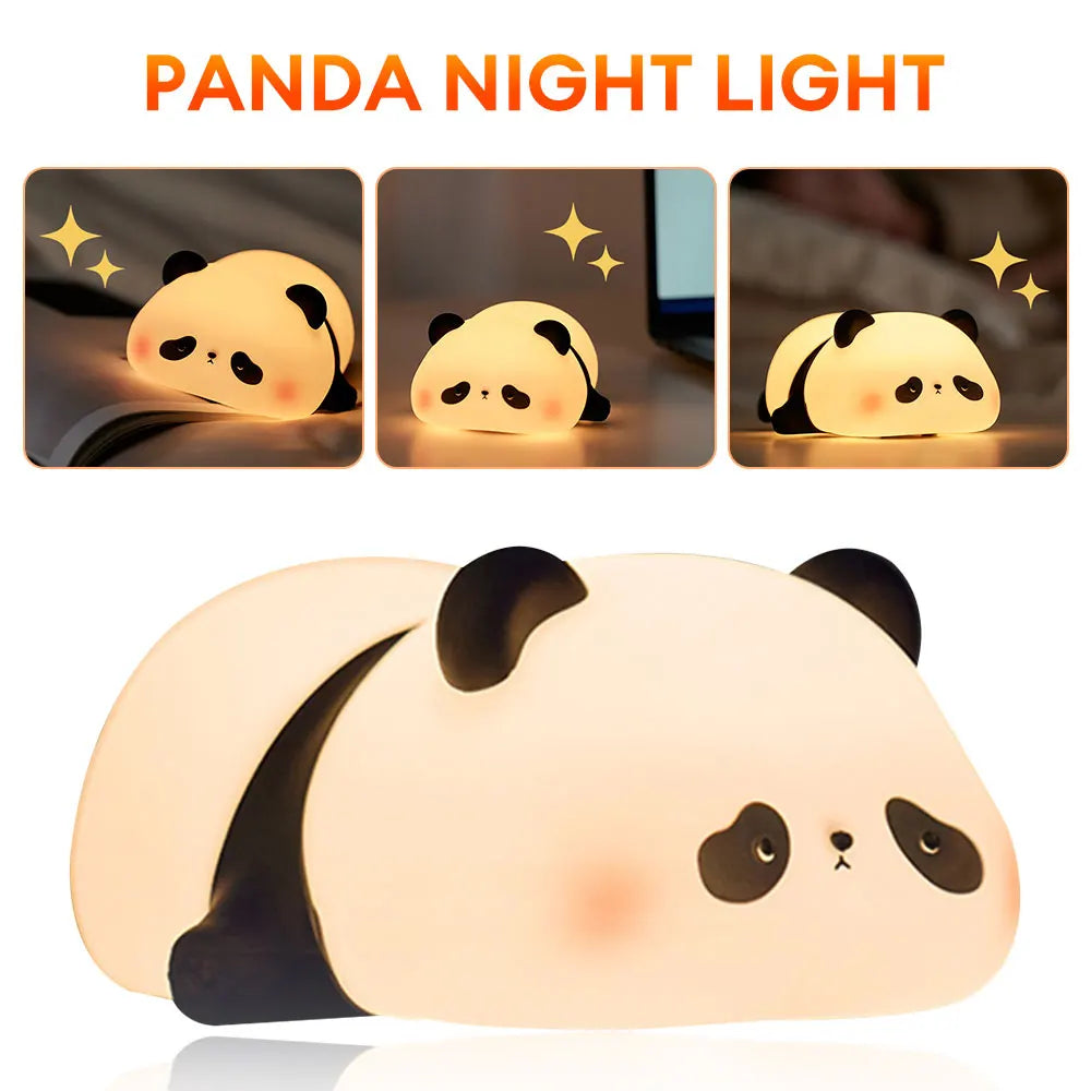 LED Night Lights Cute Panda Lamp