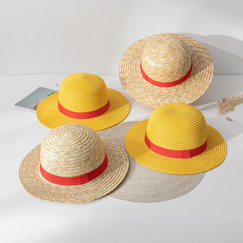 Monkey D. Luffy Straw Hat | One Piece Cosplay Prop for Adults | Unisex Sunshade Hat for Cosplay, Role Play, & Stage Performances