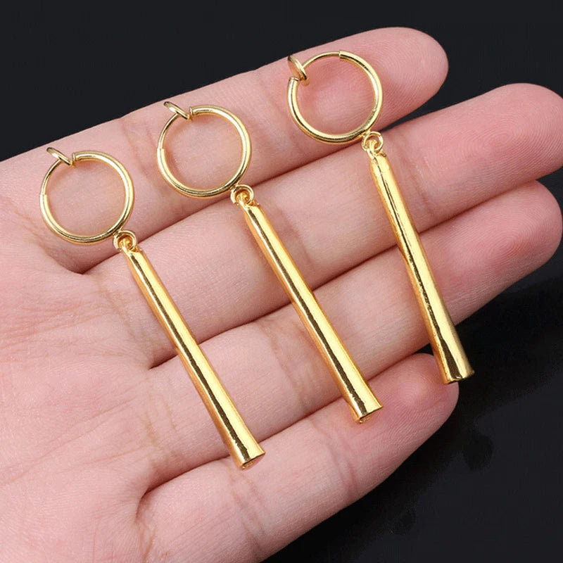 One Piece Roronoa Zoro Earrings – Gold Studs & Clips | Anime Cosplay Jewelry