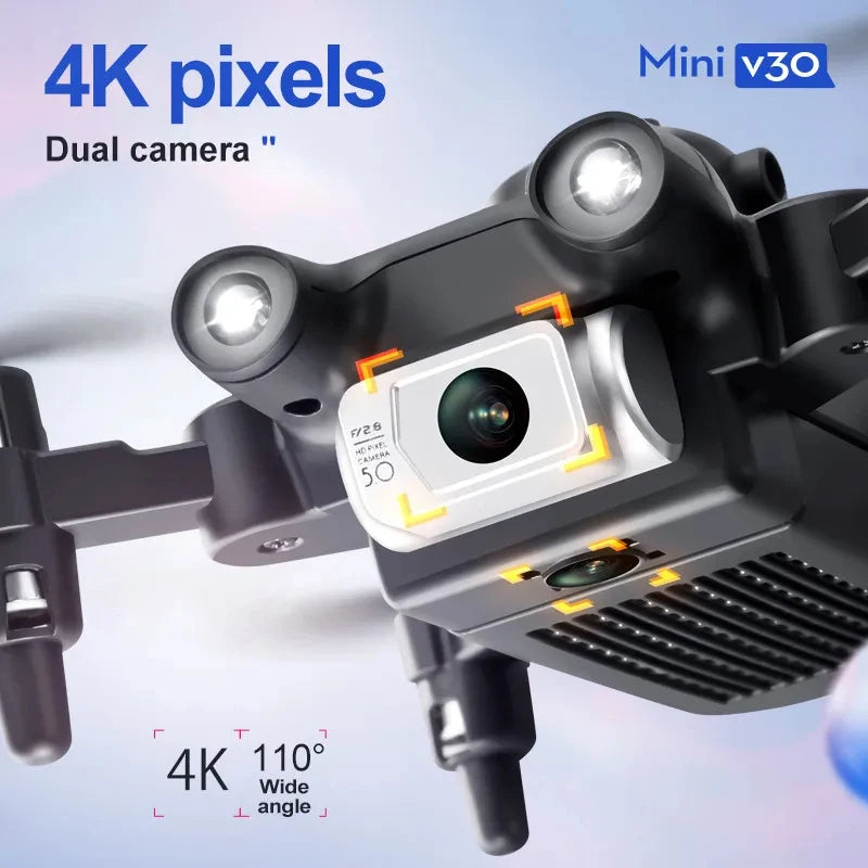 XIAOMI 4DRC V30 Mini Drone with HD 1080P/4K Camera | Five-Sided Obstacle Avoidance | Foldable FPV RC Drone for Professionals & Beginners