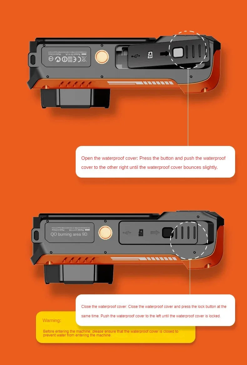 1 Waterproof camera D50 dual screen