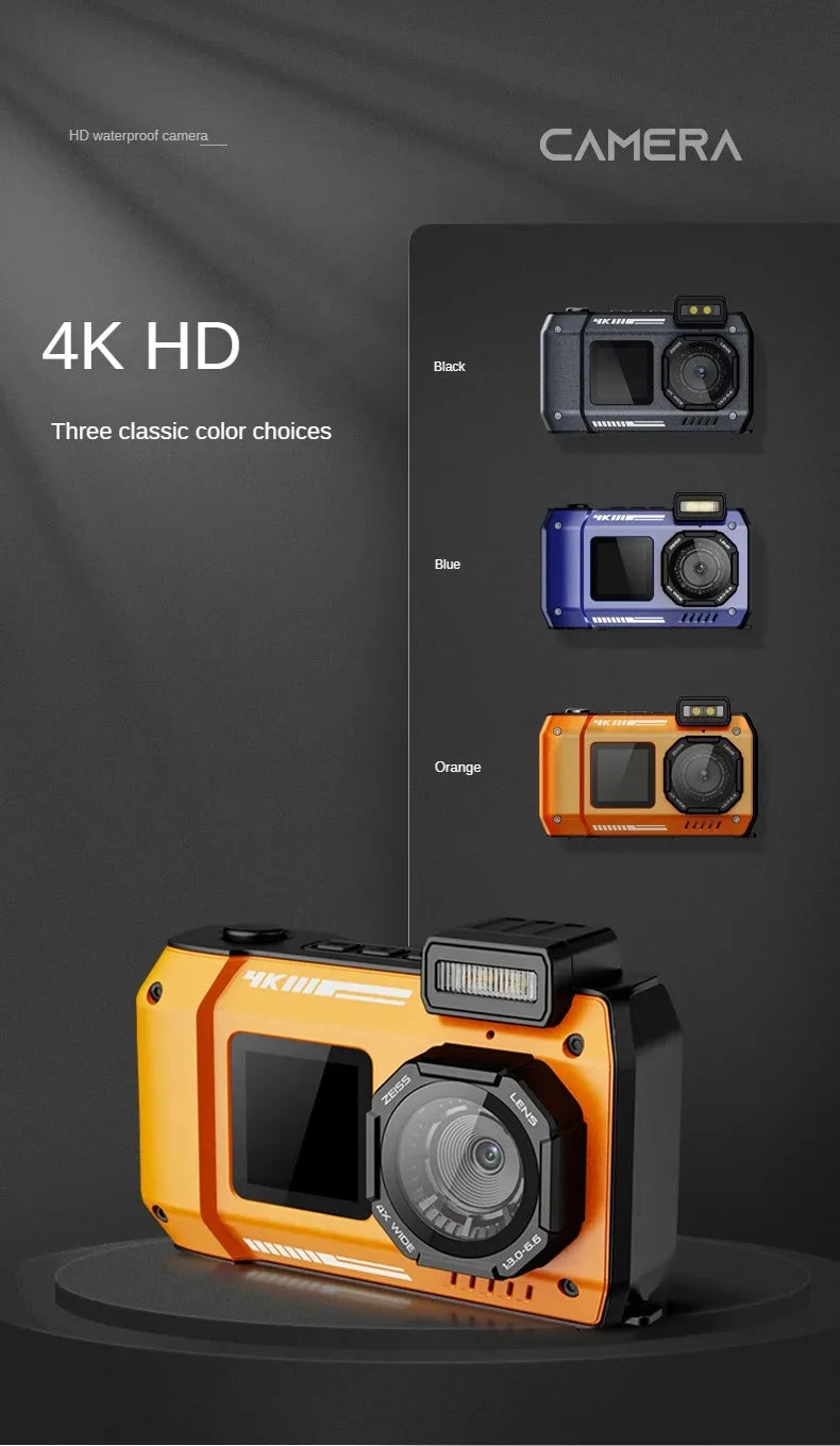 1 Waterproof camera D50 dual screen