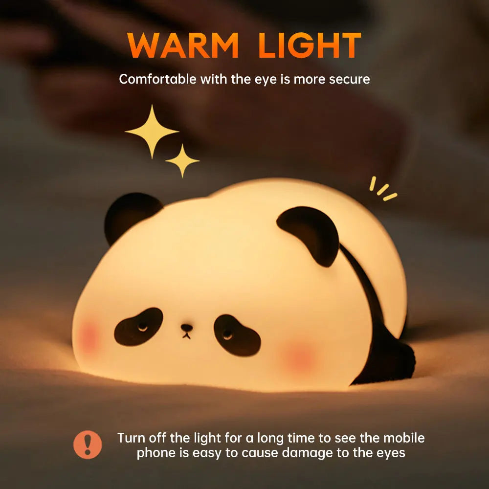 LED Night Lights Cute Panda Lamp