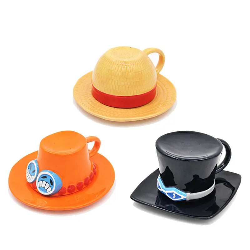 One Piece Mugs | Luffy, Sabo, & Fire Fist Ace Collectible Mugs