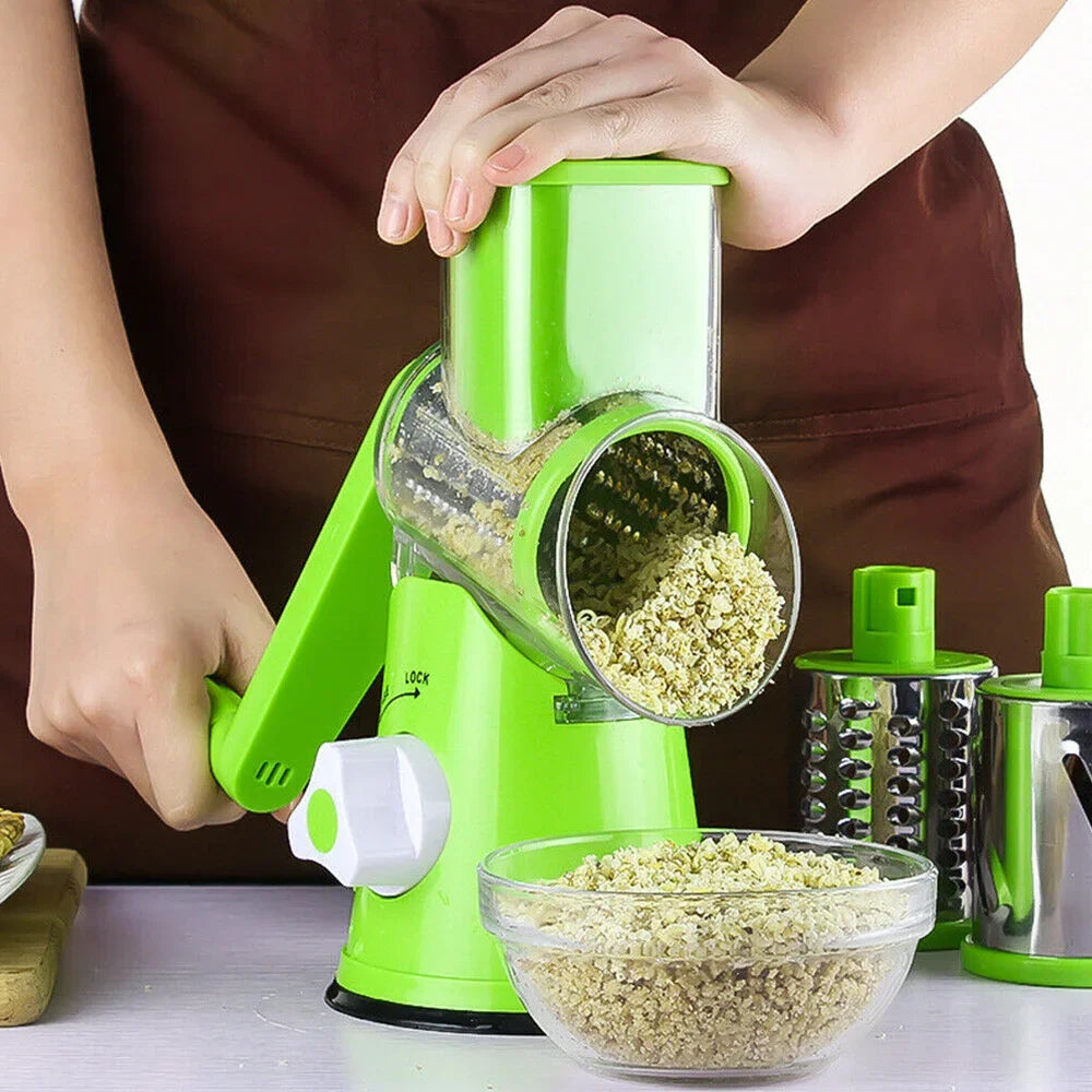 Multifunctional Vegetable Cutter Round Slicer Kitchen Roller Gadgets Tool Chopper Potato Carrot Cheese Shredder Food Processor